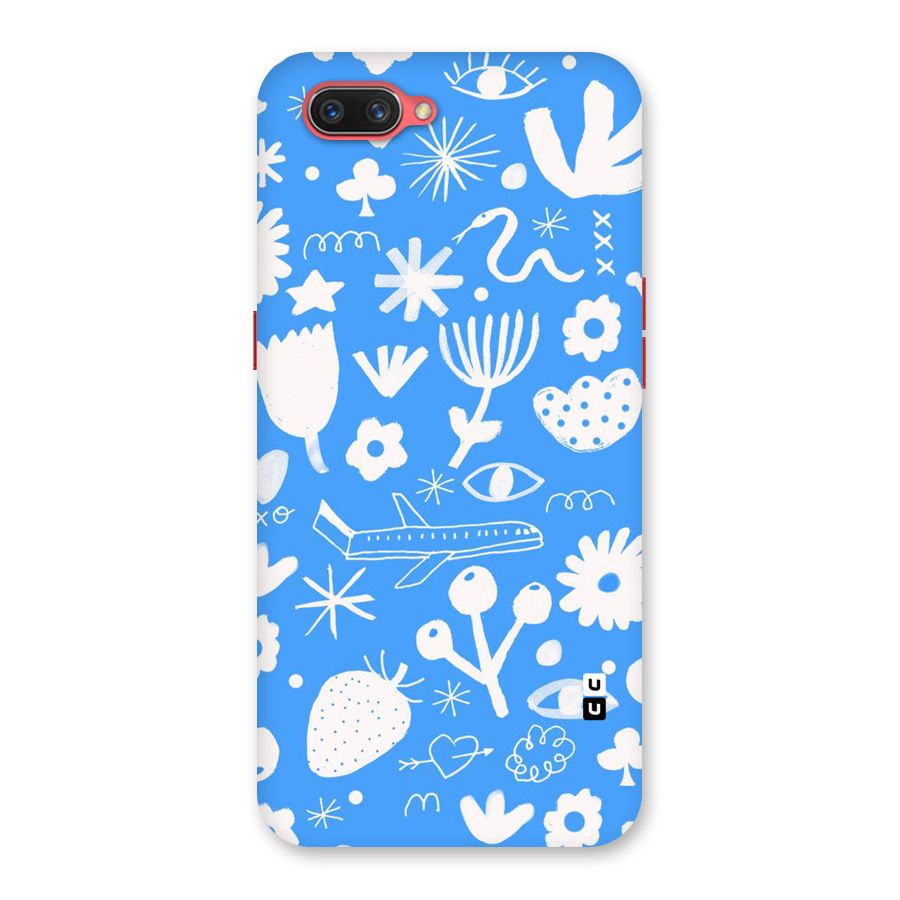 Space Blue Pattern Back Case for Oppo A3s