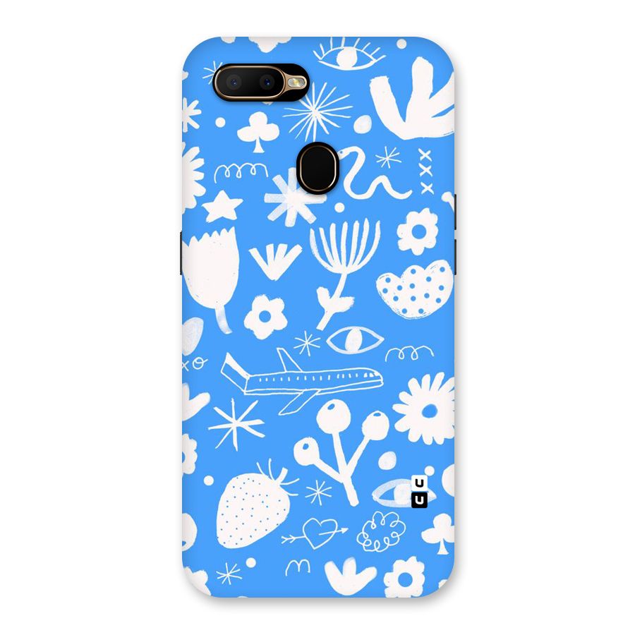 Space Blue Pattern Back Case for Oppo A5s