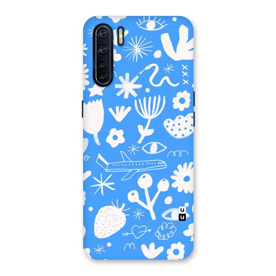 Space Blue Pattern Back Case for Oppo F15