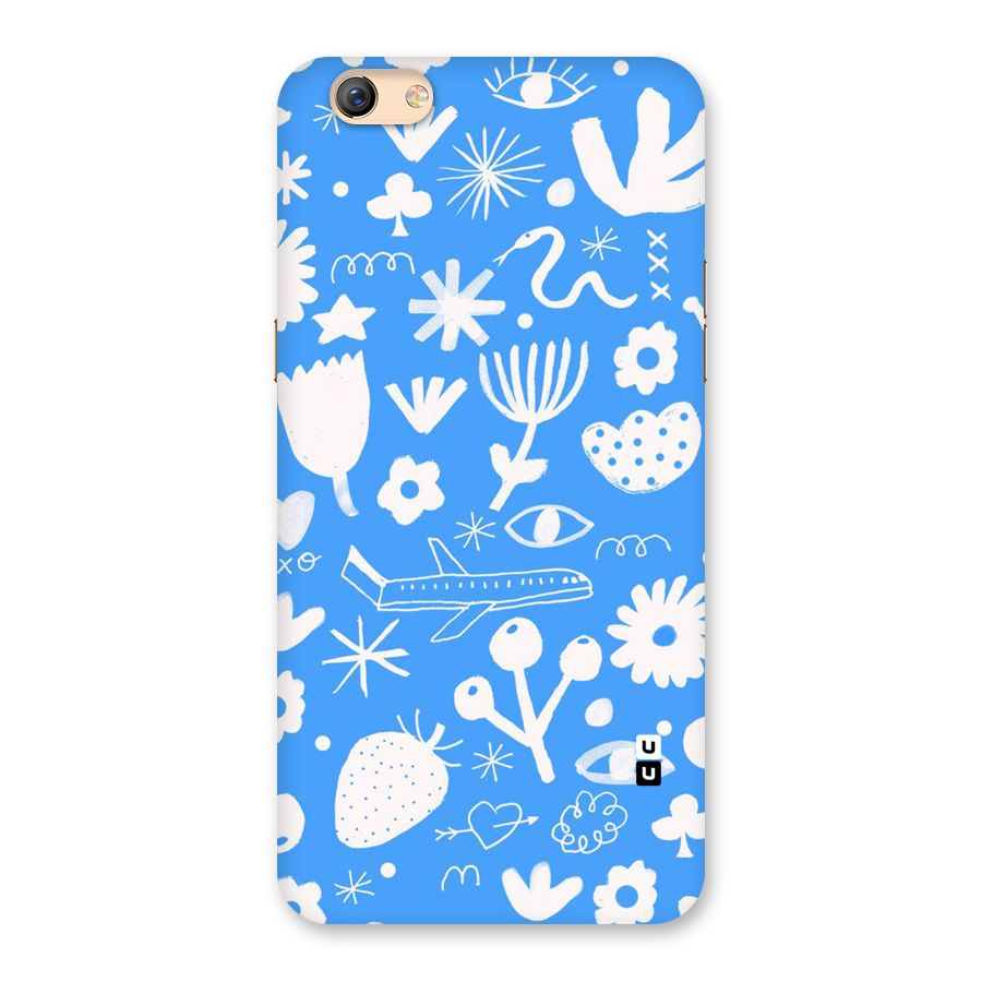 Space Blue Pattern Back Case for Oppo F3 Plus