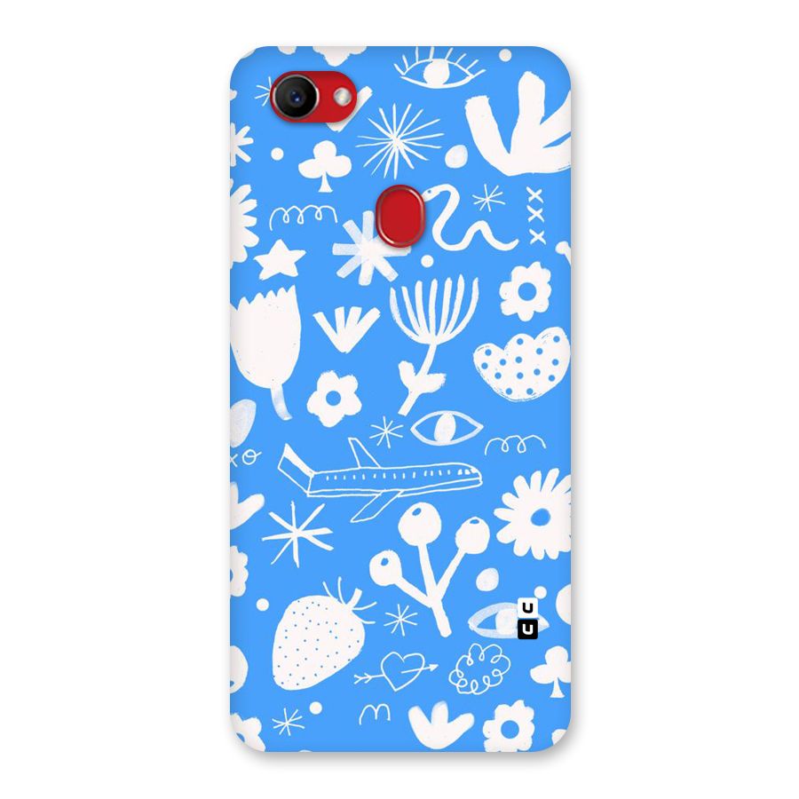 Space Blue Pattern Back Case for Oppo F7