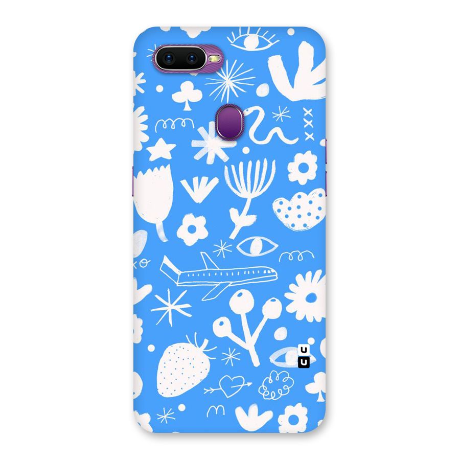 Space Blue Pattern Back Case for Oppo F9