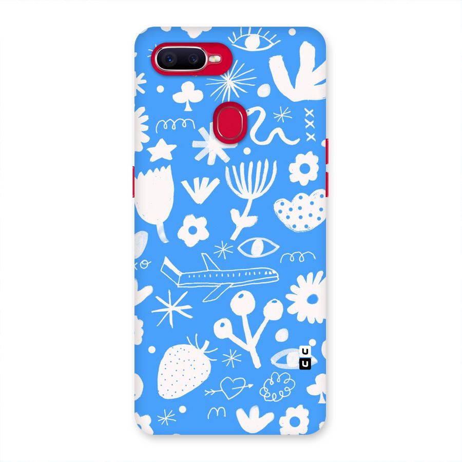 Space Blue Pattern Back Case for Oppo F9 Pro