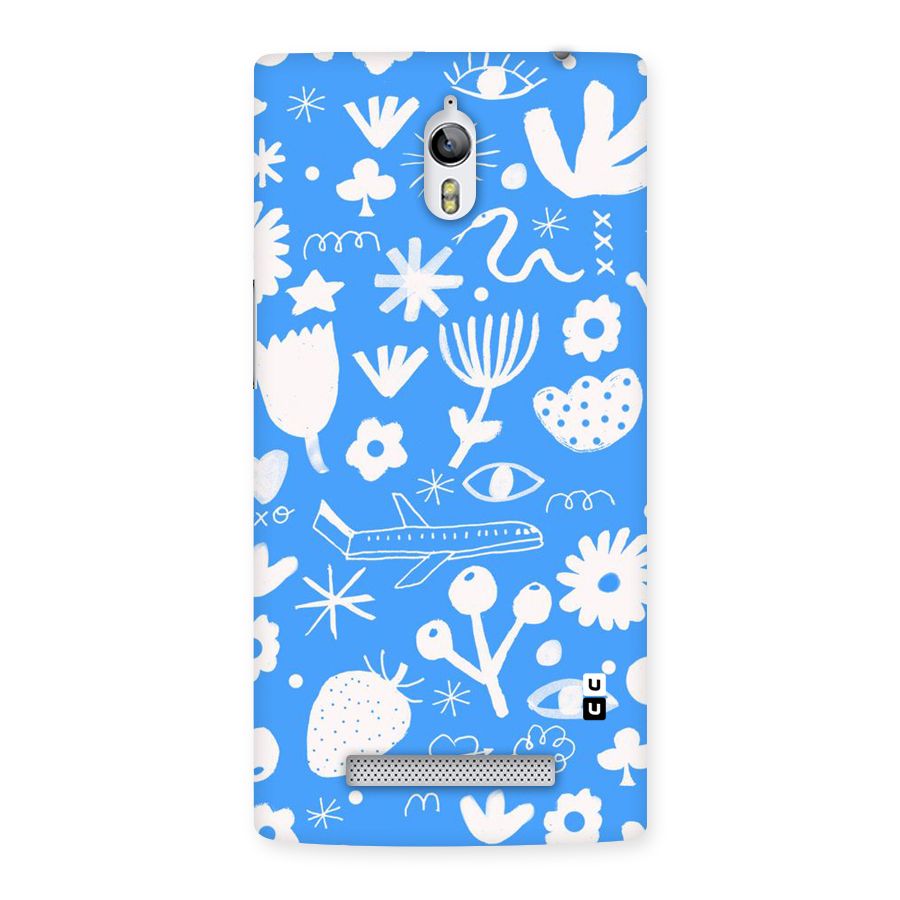 Space Blue Pattern Back Case for Oppo Find 7