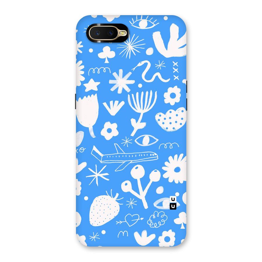 Space Blue Pattern Back Case for Oppo K1