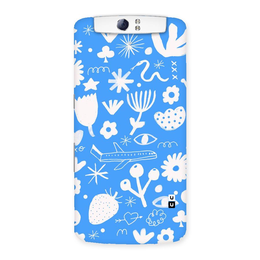 Space Blue Pattern Back Case for Oppo N1
