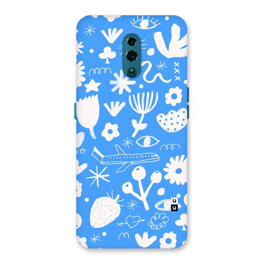 Space Blue Pattern Back Case for Oppo Reno
