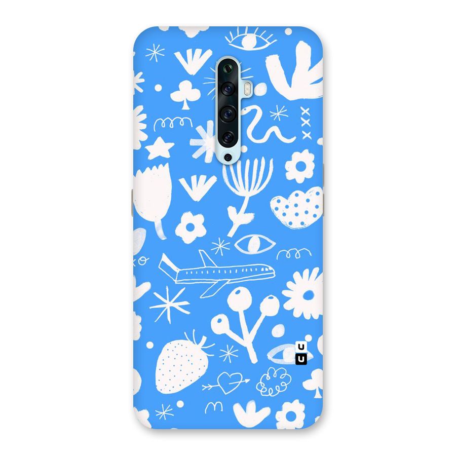 Space Blue Pattern Back Case for Oppo Reno2 Z