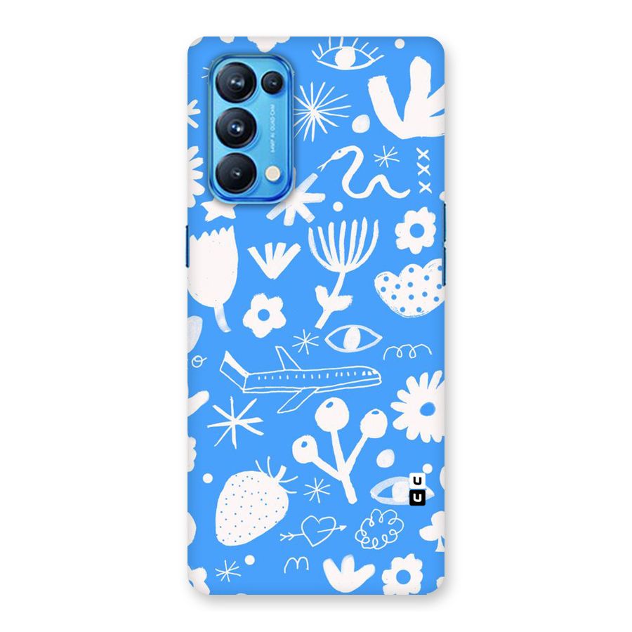 Space Blue Pattern Back Case for Oppo Reno5 Pro 5G