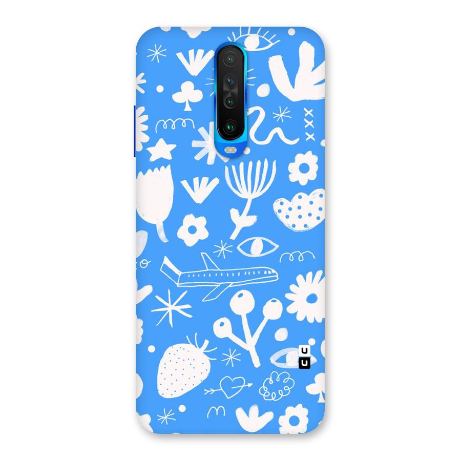Space Blue Pattern Back Case for Poco X2