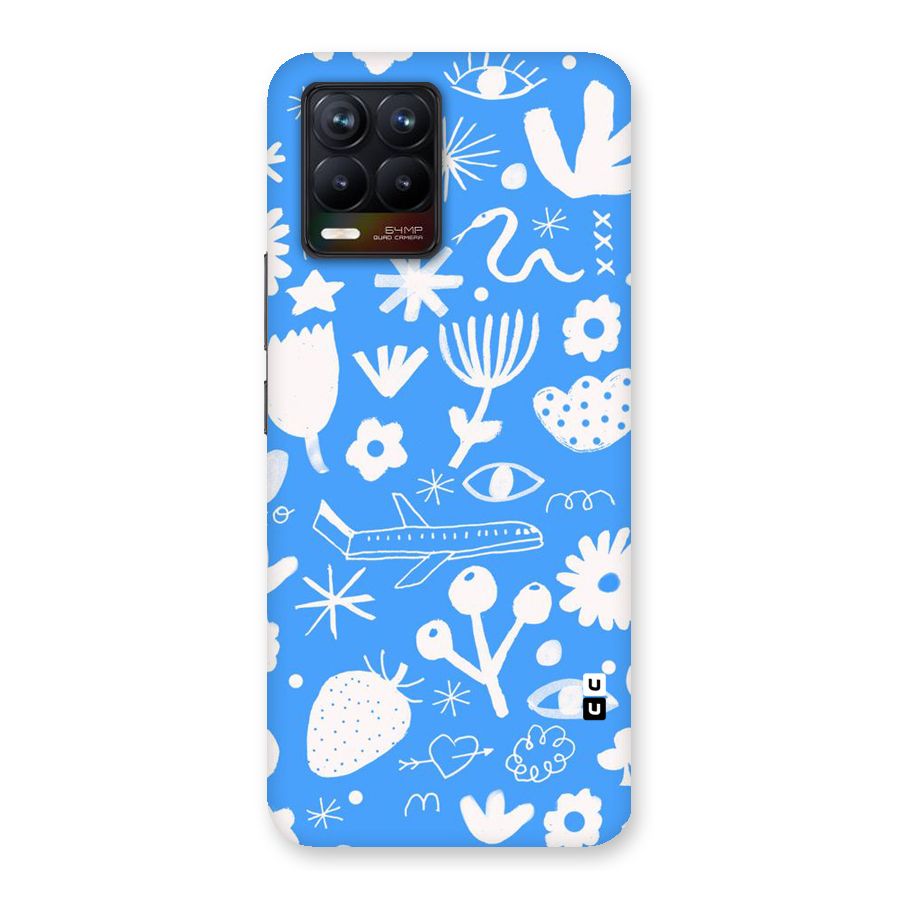 Space Blue Pattern Back Case for Realme 8