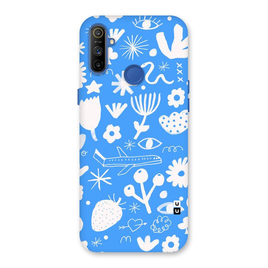 Space Blue Pattern Back Case for Realme Narzo 10A