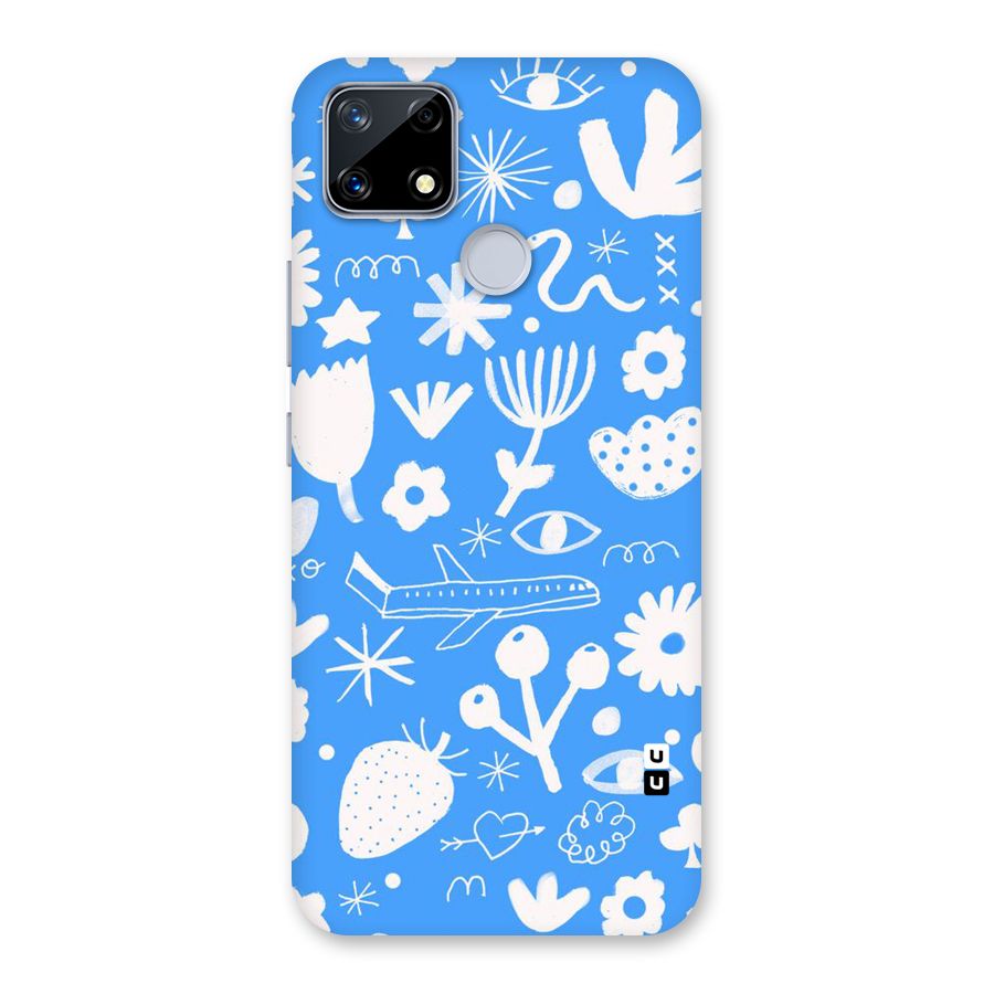 Space Blue Pattern Back Case for Realme Narzo 20