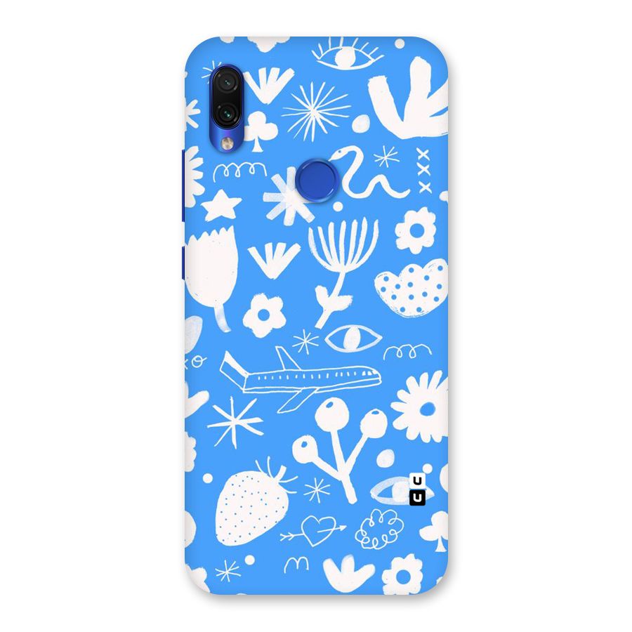 Space Blue Pattern Back Case for Redmi Note 7S