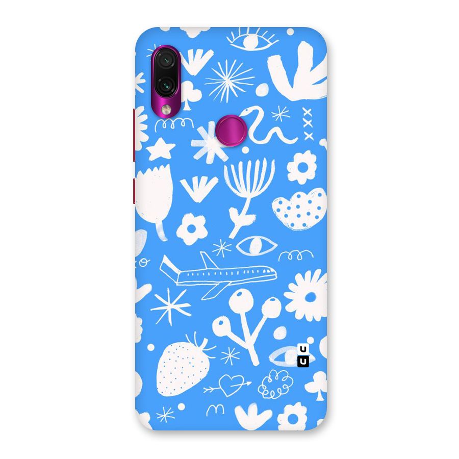 Space Blue Pattern Back Case for Redmi Note 7 Pro