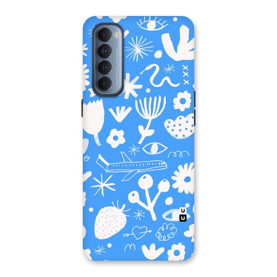 Space Blue Pattern Back Case for Reno4 Pro