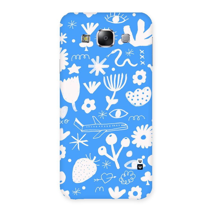 Space Blue Pattern Back Case for Samsung Galaxy E5