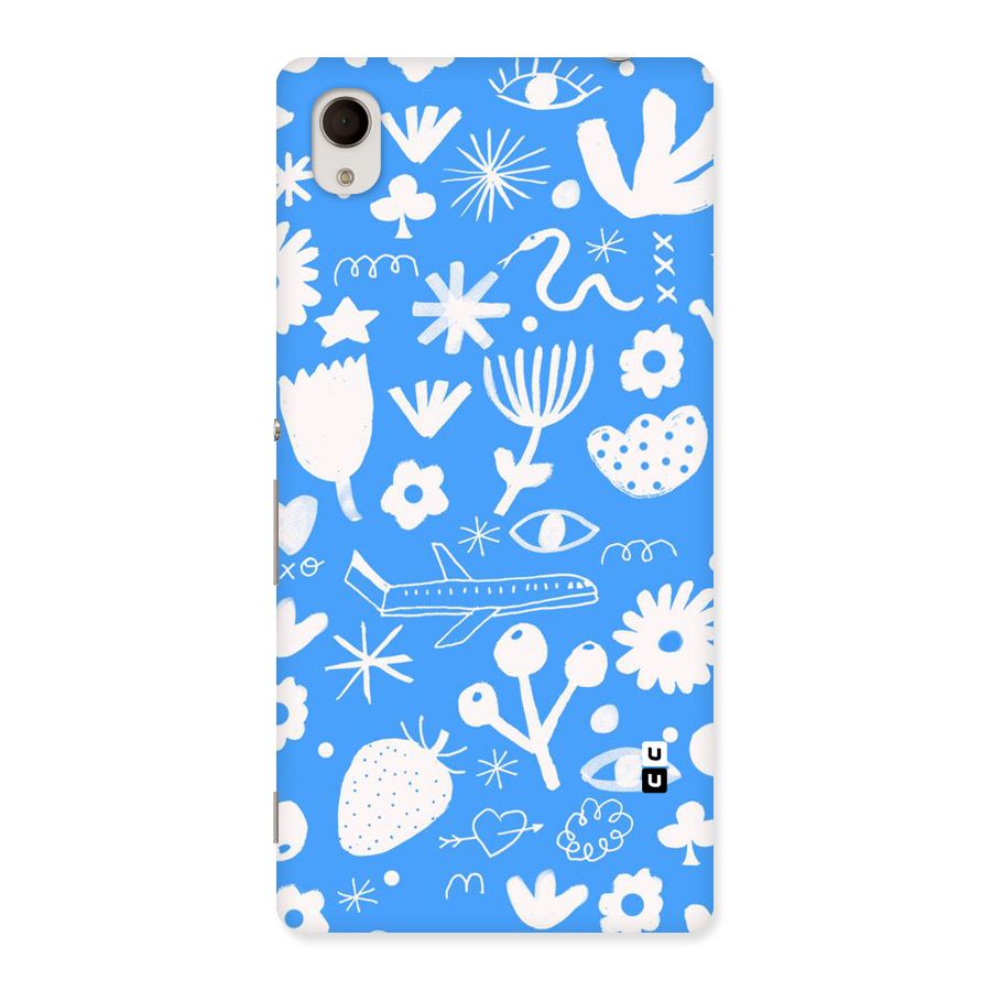 Space Blue Pattern Back Case for Sony Xperia M4