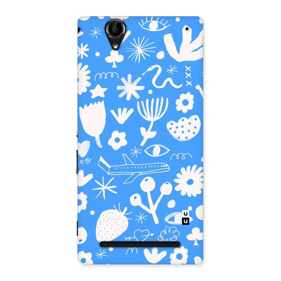 Space Blue Pattern Back Case for Sony Xperia T2