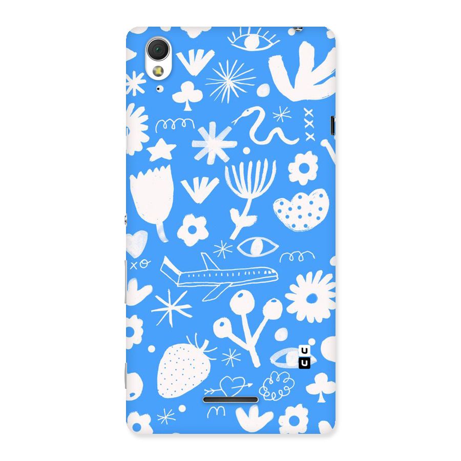 Space Blue Pattern Back Case for Sony Xperia T3