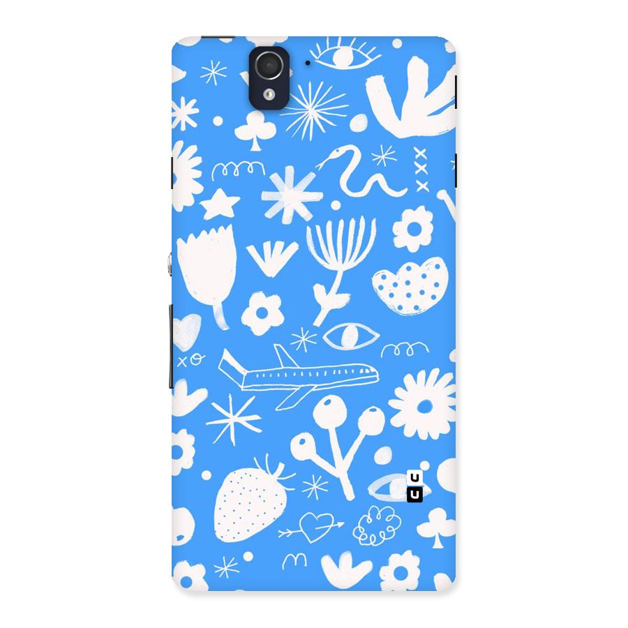 Space Blue Pattern Back Case for Sony Xperia Z