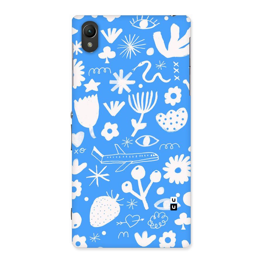 Space Blue Pattern Back Case for Sony Xperia Z1
