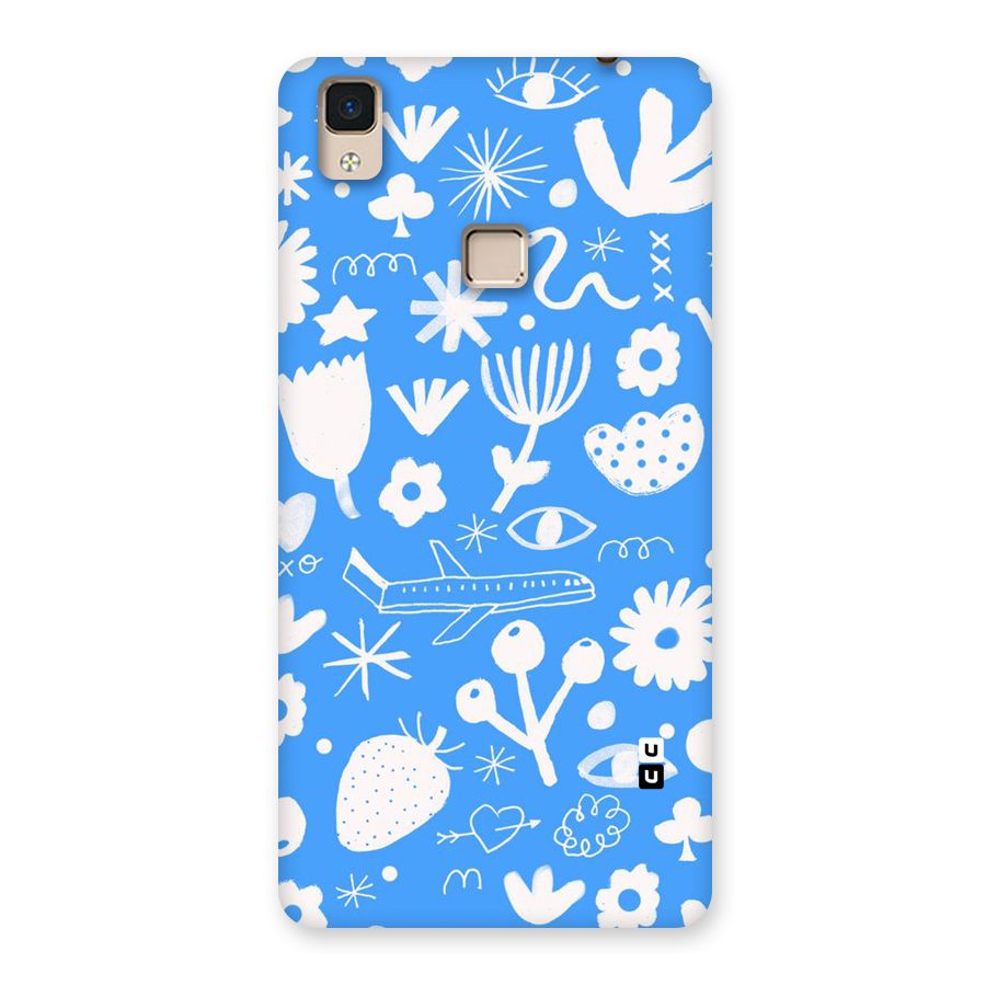 Space Blue Pattern Back Case for V3 Max