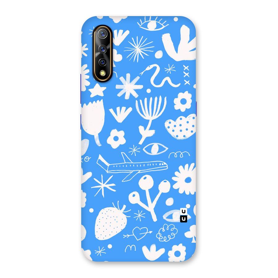 Space Blue Pattern Back Case for Vivo S1