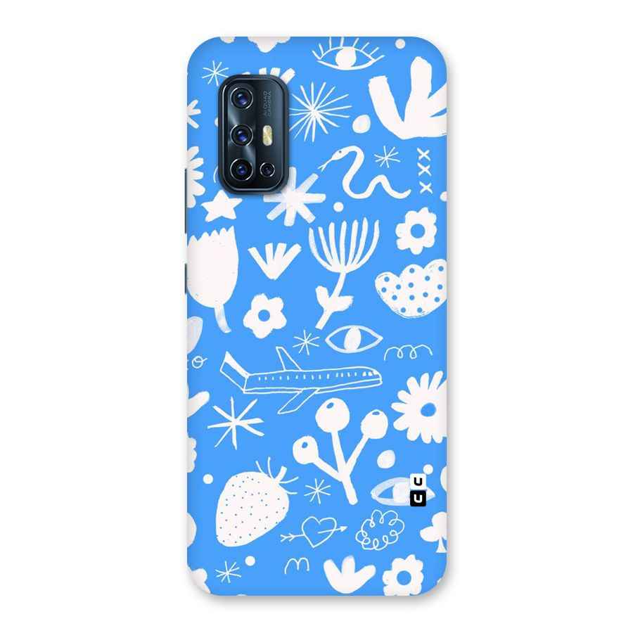 Space Blue Pattern Back Case for Vivo V17