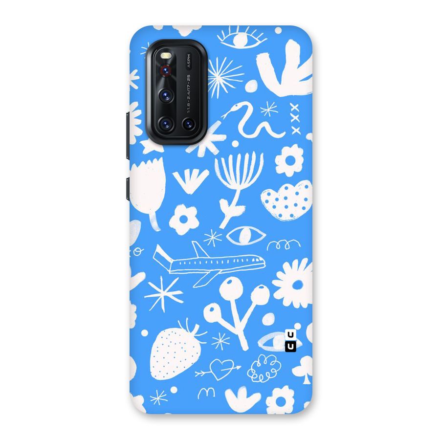 Space Blue Pattern Back Case for Vivo V19