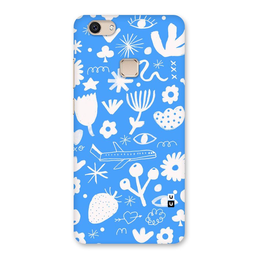 Space Blue Pattern Back Case for Vivo V7