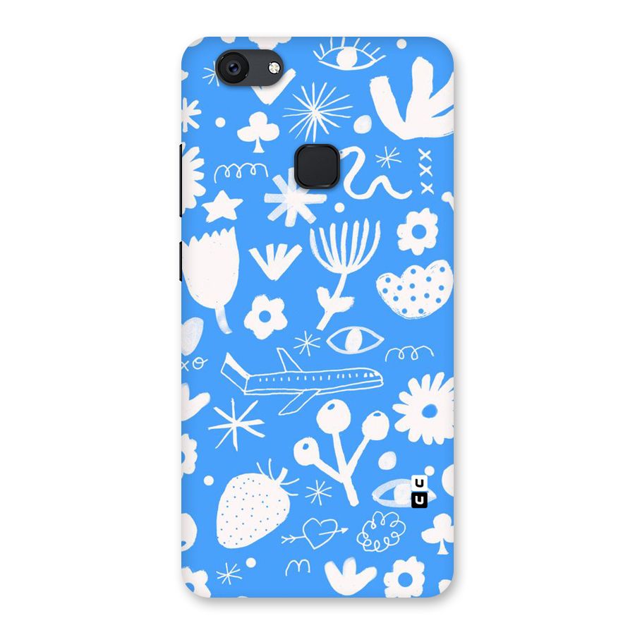 Space Blue Pattern Back Case for Vivo V7 Plus