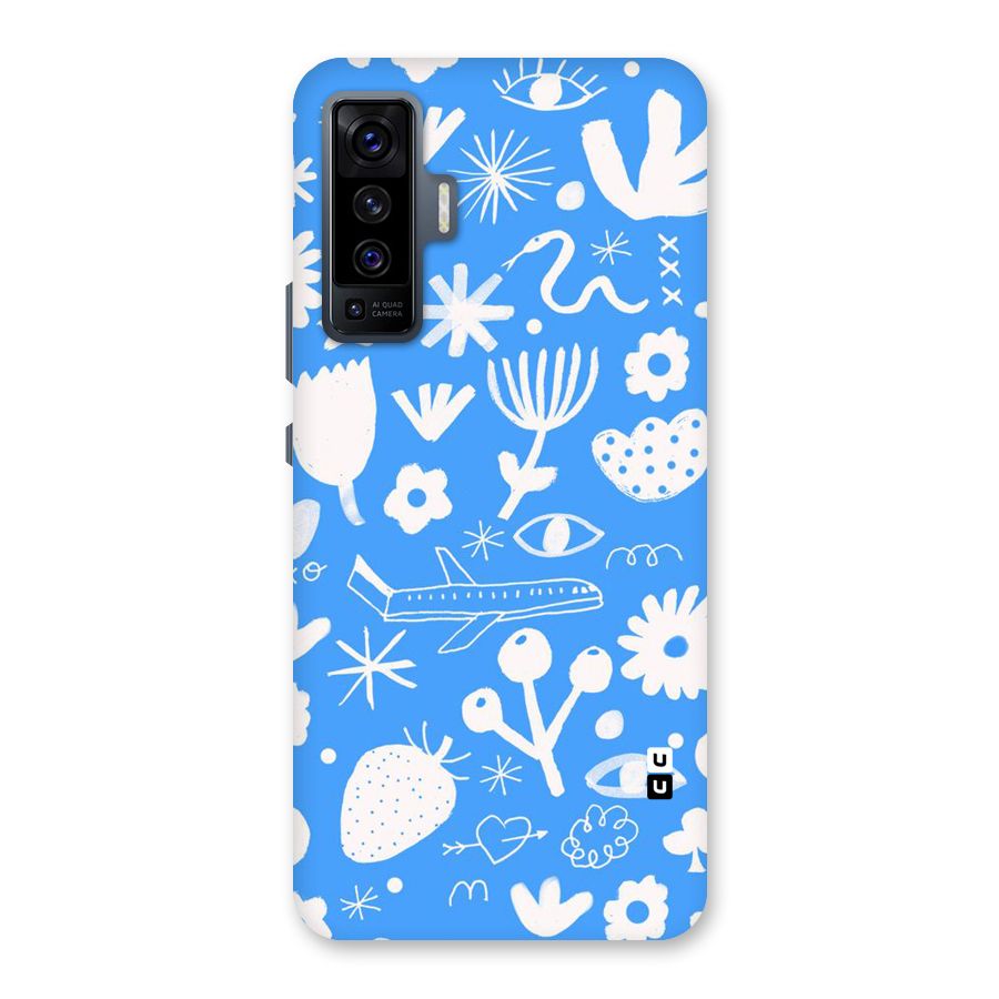 Space Blue Pattern Back Case for Vivo X50
