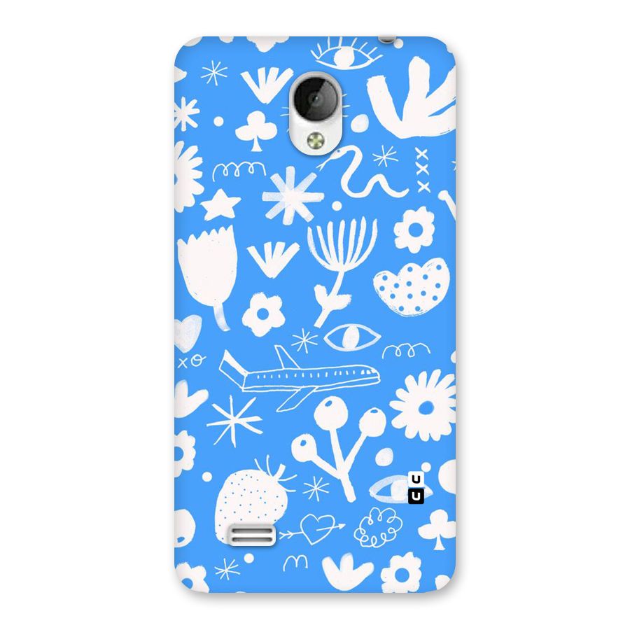 Space Blue Pattern Back Case for Vivo Y21