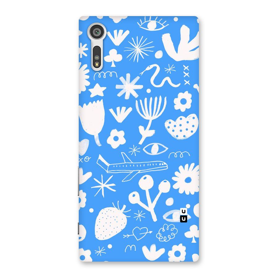 Space Blue Pattern Back Case for Xperia XZ