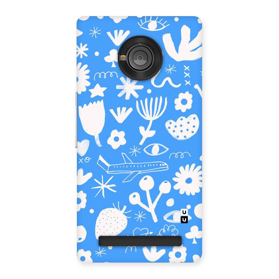 Space Blue Pattern Back Case for Yu Yunique