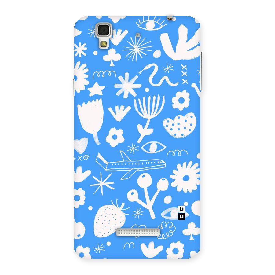 Space Blue Pattern Back Case for Yu Yureka