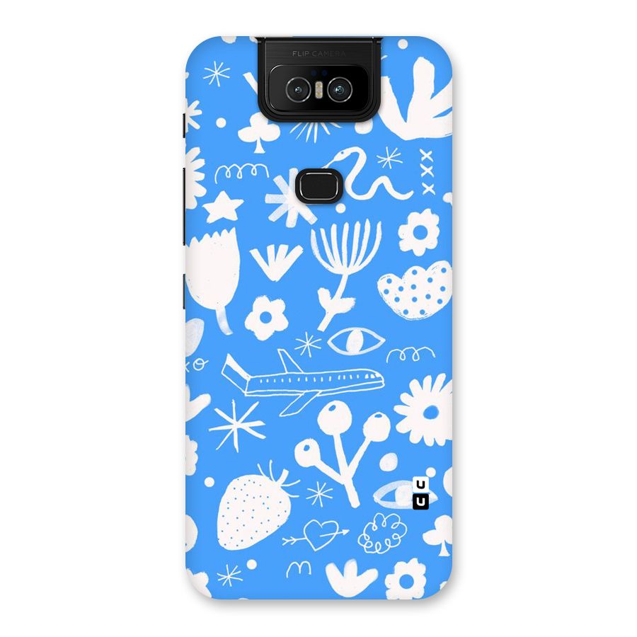Space Blue Pattern Back Case for Zenfone 6z