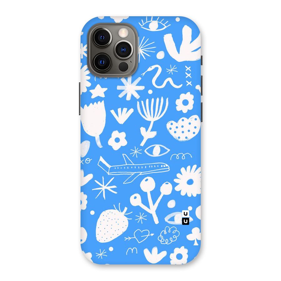 Space Blue Pattern Back Case for iPhone 12 Pro