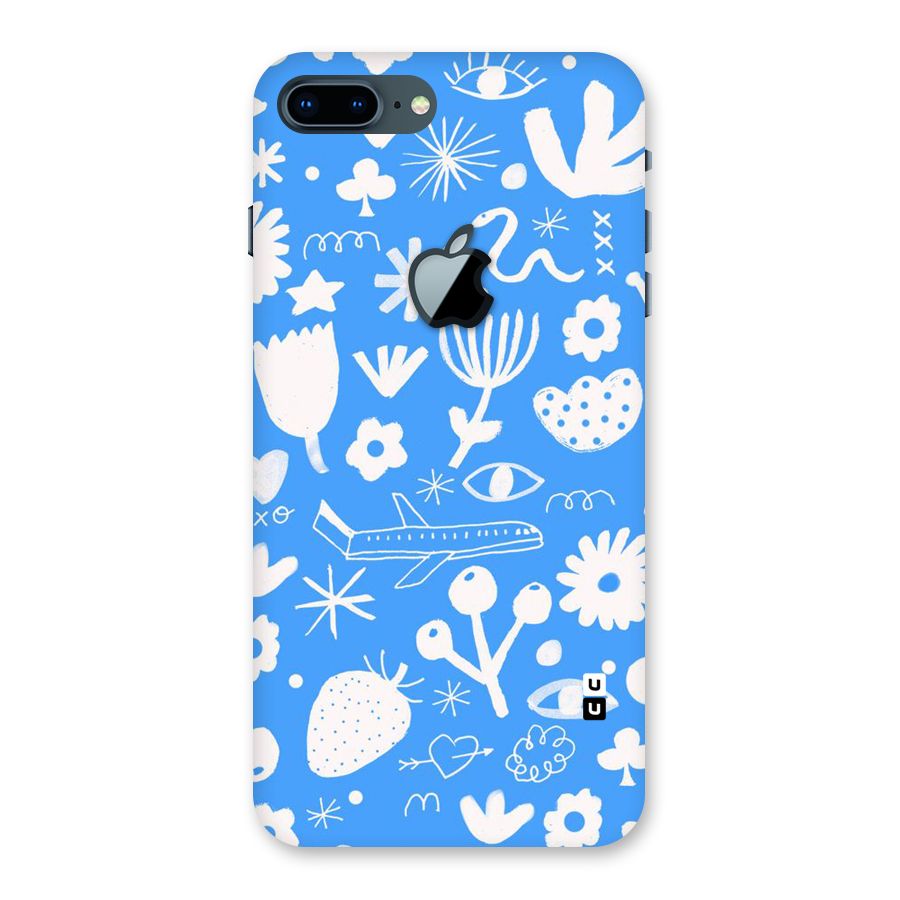 Space Blue Pattern Back Case for iPhone 7 Plus Apple Cut
