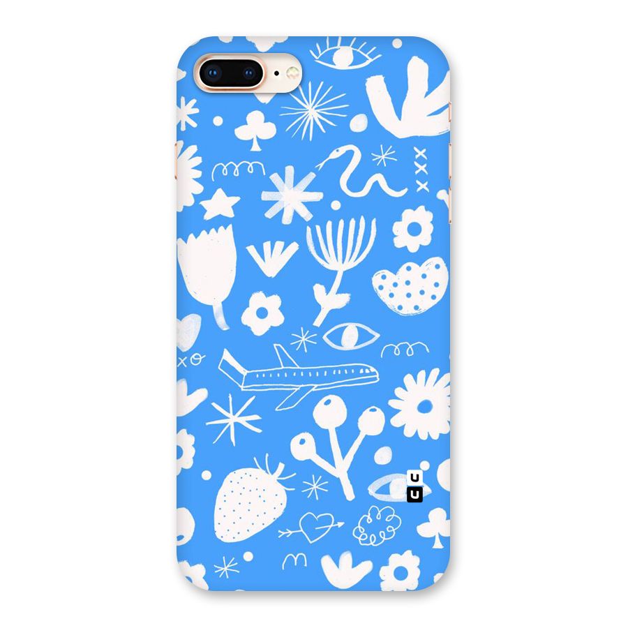 Space Blue Pattern Back Case for iPhone 8 Plus