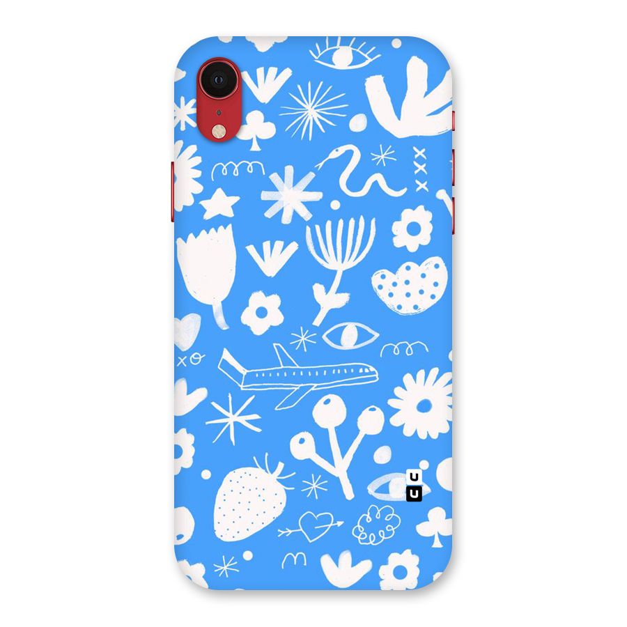 Space Blue Pattern Back Case for iPhone XR