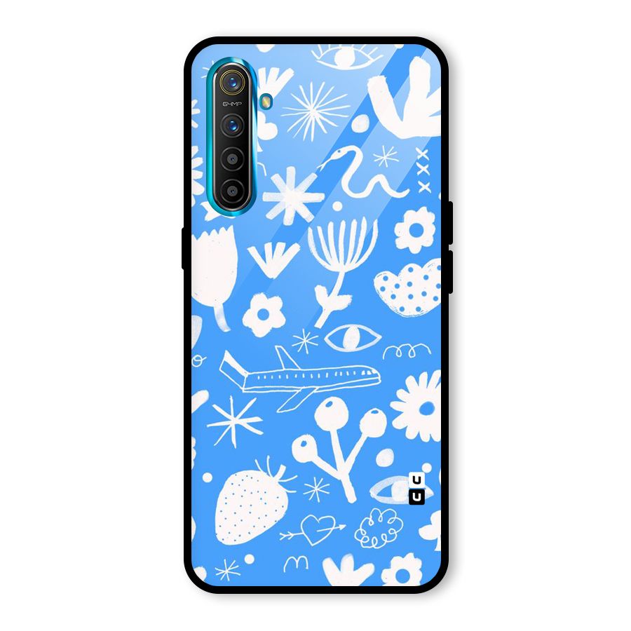 Space Blue Pattern Glass Back Case for Realme X2