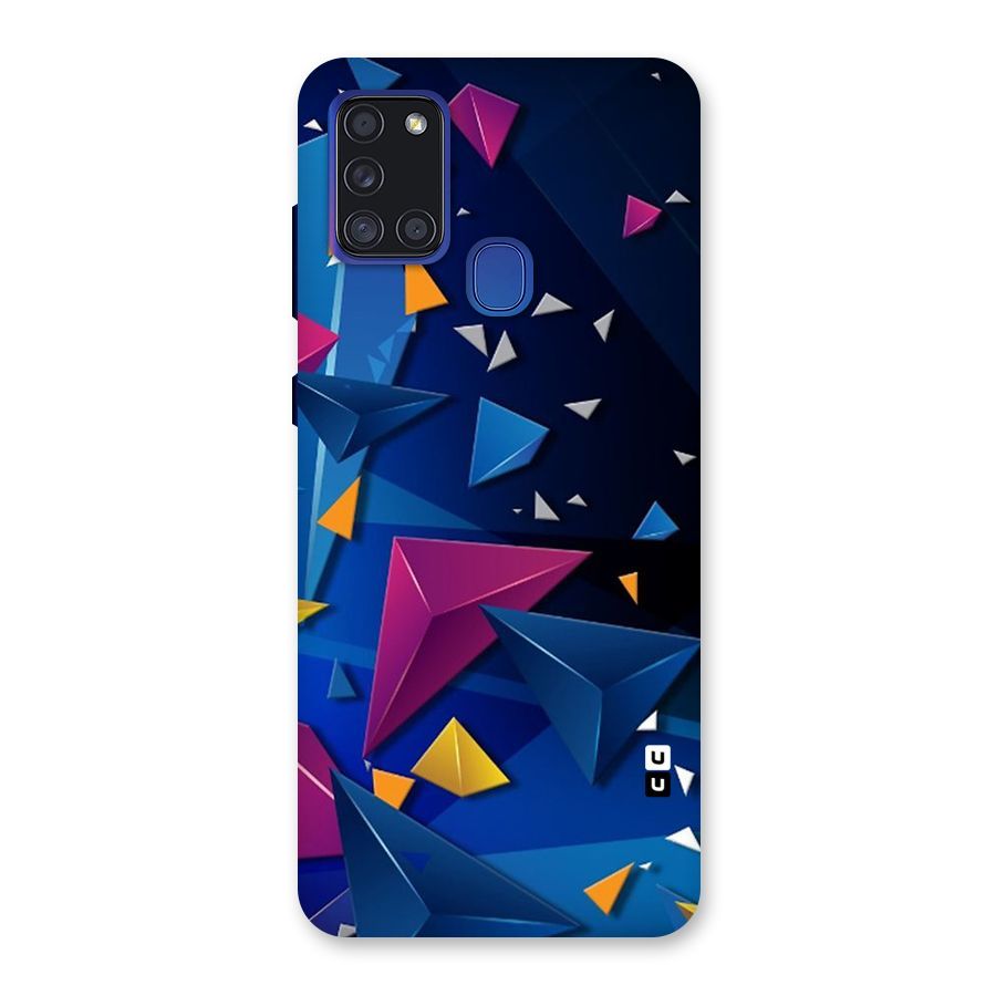 Space Colored Triangles Back Case for Galaxy A21s