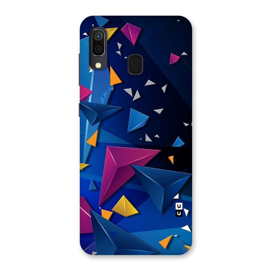 Space Colored Triangles Back Case for Galaxy A30