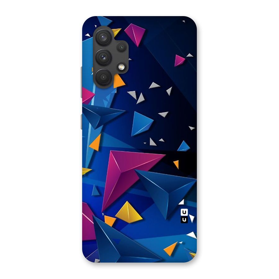 Space Colored Triangles Back Case for Galaxy A32