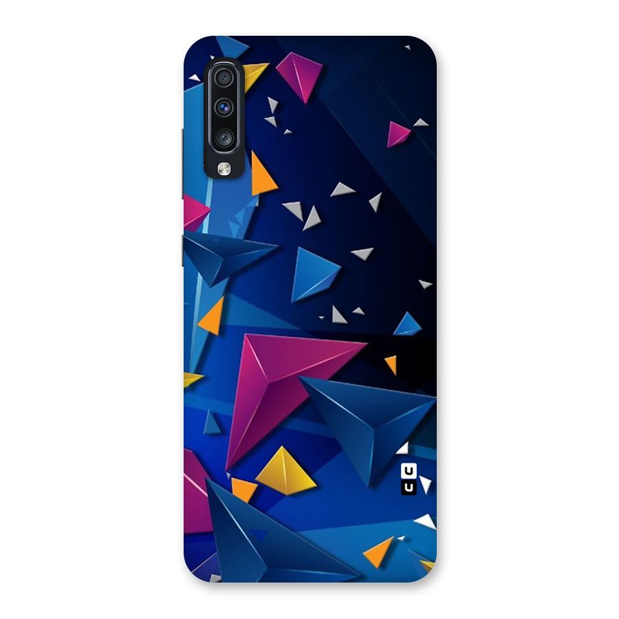 Space Colored Triangles Back Case for Galaxy A70