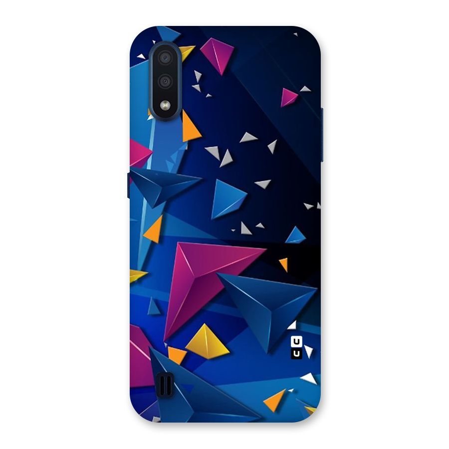Space Colored Triangles Back Case for Galaxy M01