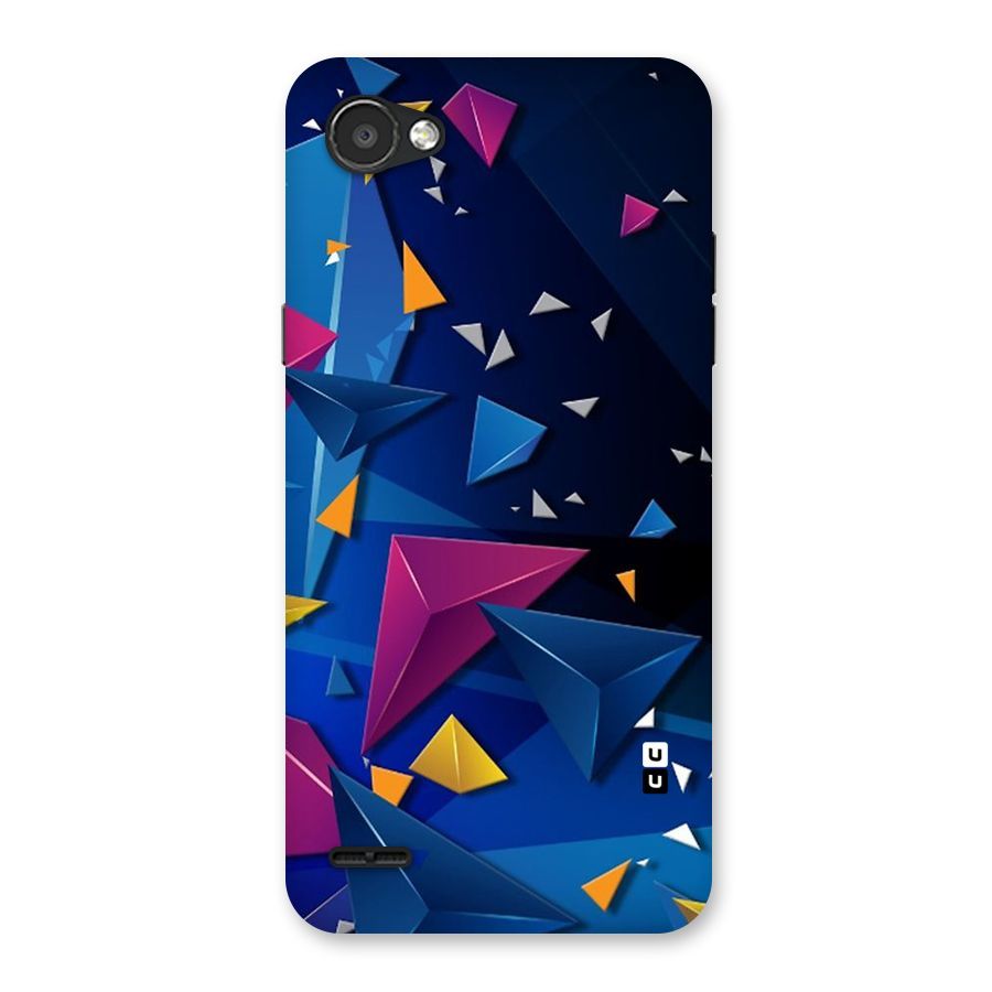 Space Colored Triangles Back Case for LG Q6