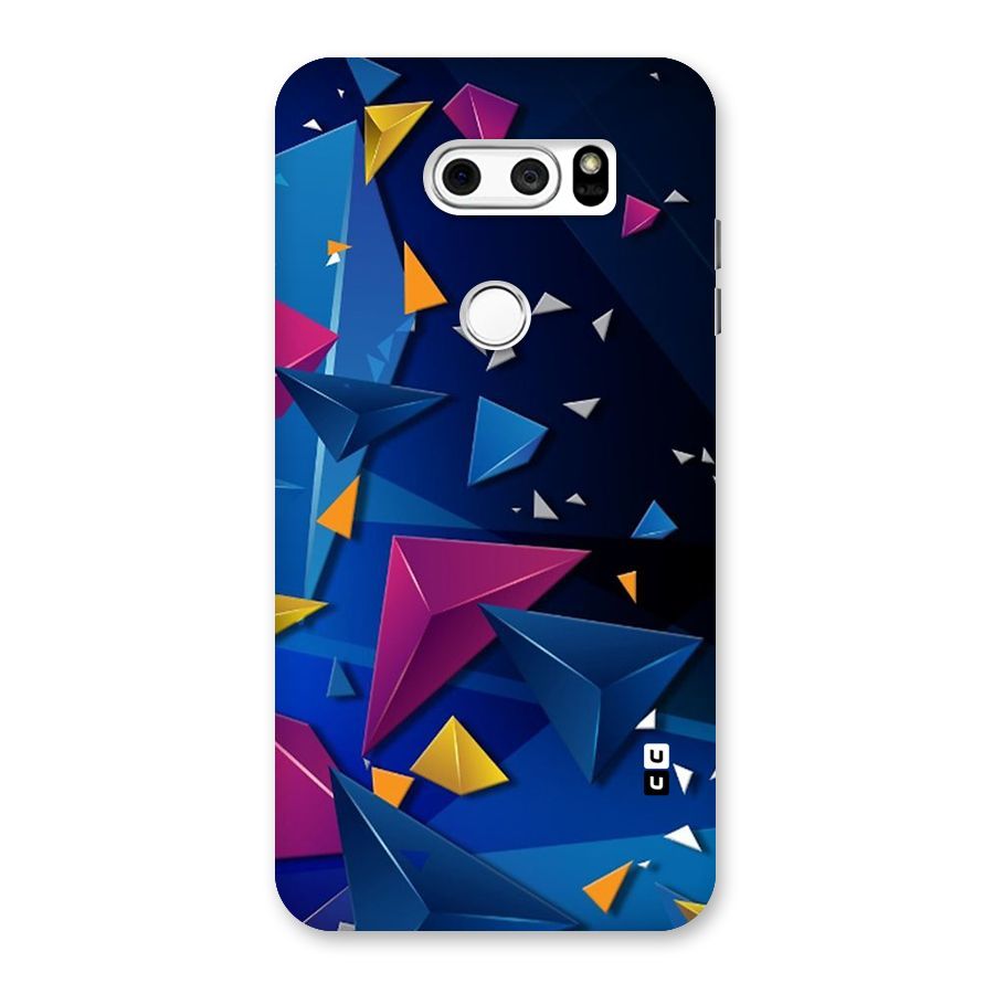 Space Colored Triangles Back Case for LG V30